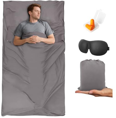 BREENHILL Schlafsack Liner Camping & Reise Bettlaken für Erwachsene - Hostels & Reisen Schlafsack