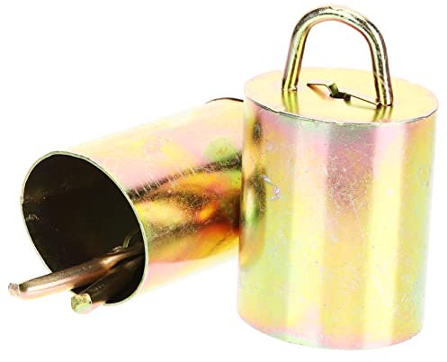 ABOOFAN 2 Stück Große Metall Viehglocken Aus Zinkbeschichtetem Material Lautes Glöckchen Für Weide Und Landwirtschaft Vintage Kuhglocken Robust Und Langlebig