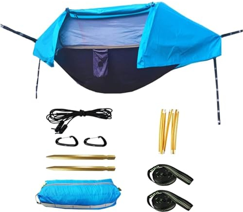 Hängematte Outdoor 270x140 cm Camping Hängematte Zelt Tragbare Hängematte Mit Moskitonetz Outdoor Leichte Reise Camping Hängematte