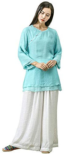 Kampsportskläder Dam Tai Chi Kläder Zen Meditation Uniform Siden Bomull Kung Fu Kläder,B,M