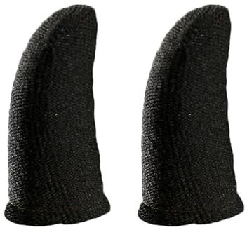 Dirfuny Daumenabdeckung für schwarze Karbonfaser-Fingerhülse – 18-polig, atmungsaktiv, nahtlos, für Überlebensregeln, Messer aus, Schwarz