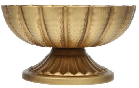 Zerodeko Rustic Iron Vase Farmhouse Floor Vase Roman Column Planter for Wedding Party Decoration Delicate Flower Pot for Garden