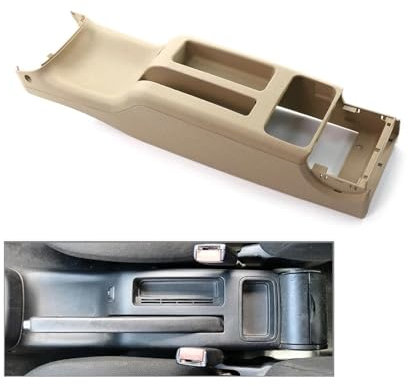 IENQBVL Auto Mittelkonsole Schwarz-grau-beige Autoinnenausstattung Getränkehalter Für Die Hintere Mittelkonsole 1J0863323N Für VW Für Golf 4 IV MK4 Für Bora Mittelarmlehne Box(Beige)