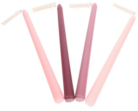 CONGARTENO 4pezzi Candela Decorativa Pola Da Colore Gradiente Fragranza Per Matrimonio e Cene Romantiche Atmosfera e