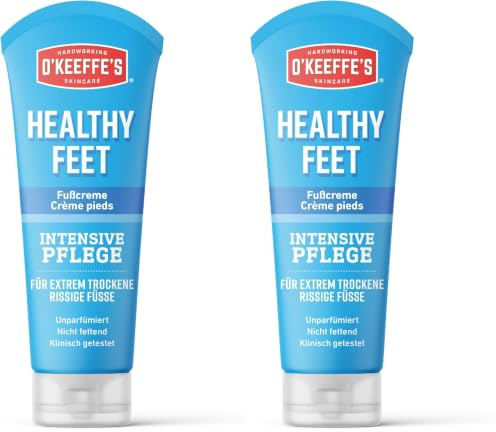 O'Keeffe's Healthy Feet Fußcreme Tube, 80 ml (Packung mit 2)