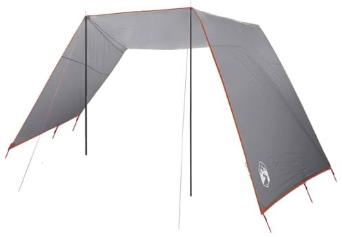 vidaXL Wasserfester Tarp mit Dach, Garten und Terrasse, Moderne wasserdichte Materialien, tragbares Camping-Awl, einfach aufstellbarer Sommer-Schutz