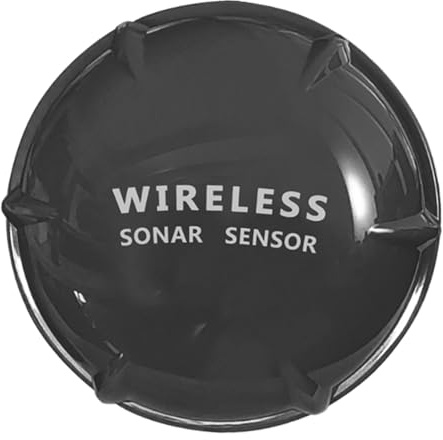 Sharplace Angelfinder, Sonar-, Fischfinder-Detektor, Sonar-Wandler, Tiefenmesser für Kajaks, Boote, Angeln vom Dock aus, Schwarz