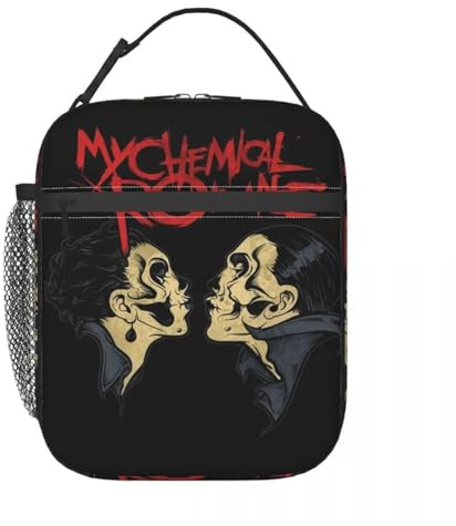 Custom My Chemical Romance Thermal Insulated Lunch Bag Women Portable Bento Box for Outdoor Picnic Multifunction Food Tote Bags