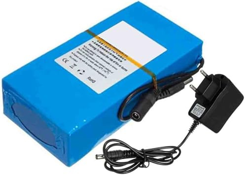 12V 10Ah E-Bike Akkupack, Fahrrad-Batterien 12V 10000mAh integrierter BMS mit 2 A Ladegerät wasserdichter Akku für 200W 350W 500W 750W 1000W Elektrofahrrad Motor 12V 10Ah