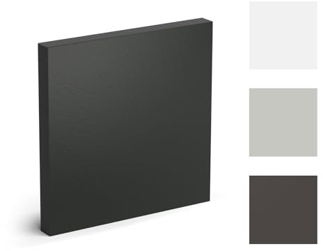 Platten HPL 60x30 cm - 10 mm dick (Schwarz), langlebig,Solide, feuchtigkeitsbeständig, Vollkernplatten, Badezimmerarbeitsplatte, Arbeitsplatte