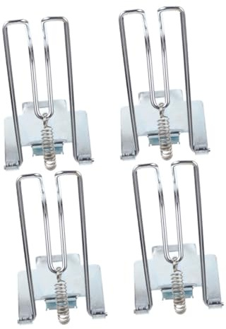 Cabilock 4 pezzi Clip Fermasoldi in Metallo Resistente per Cassetto Cassa Inserto Pratico per Organizzazione Contanti e Monete per Registratori di Cassa Retail e Negozi