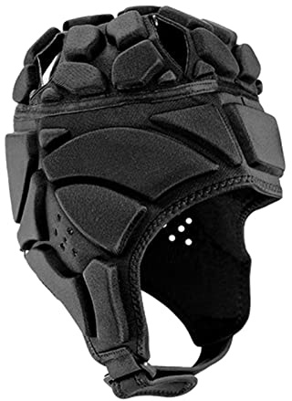 Ejoyous Rugby Helm, Fußball Torwart Helm Kopfschutz Schutzhelm Verstellbarer Kopfschutz Entworfene Löcher, Unterstützung der Belüftung, Schaumstoffpolsterung (S)