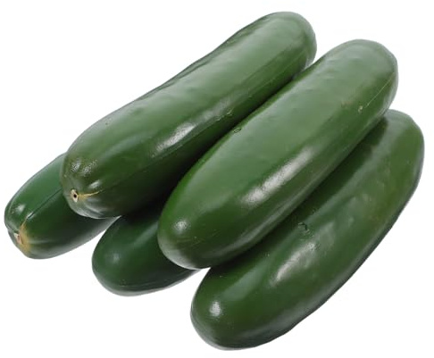 HOLIDYOYO 6pcs Artificial Plastic Vegetables Simulation Cucumber for Home Decor Kitchen Props and DIY Crafts Realistic Cucumbers