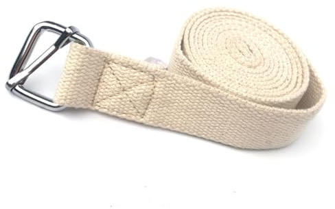 Gatuida Ceinture D'étirement de Yoga 3m en Coton Robuste, Bande Élastique Épaisse Multifonctionnelle pour Pilates et Fitness, Sangle Portable Légère pour Renforcement Musculaire