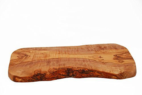 Olivenholz Schneidbrett Naturschnitt ca 40 cm