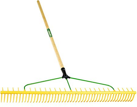 PDL – Pegdev- Carters Professional 48-Tooth Landscaping Rake: Heavy Duty Lightweight, for Ground Care in Tough Environments. Soil, Grass, Sand, Leaves.