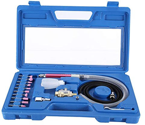 Meuleuses Pneumatique Air 19pcs Meuleuse à Air Pneumatique Stylo Meuleuse Outil de Gravure de Polissage Machine de Meulage Pneumatique 54000rpm