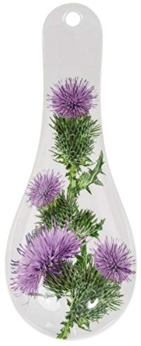 Lesser & Pavey Thistle Flowers Floral Design Multi-colour Plastic Spoon Rest Holder