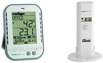 TFA Dostmann Klimalogg Pro Profi-Thermo-Hygrometer, 30.3039, mit Datenlogger-Funktion & Temperatur Sender für Klimalogg Pro Kat.-Nr. 30.3181.IT