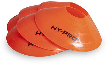 Hy-Pro Training Cones - Football Training Equipment with Carry Bag - Multi-Coloured Football Cones for Sports Drills, Agility & Outdoor Practice
