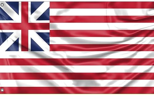Drapeau des États-Unis (1776–1777) | Impression au design unique | Fabriqué en Europe (90 x 150 cm)