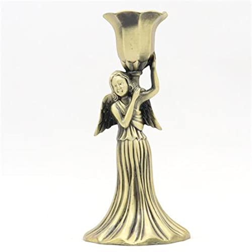 Nordischer Kerzenständer aus Metall, Hochzeitsdekoration, Engel, Kirchenutensilien, Heimdekoration, Kandelaber, Weiß