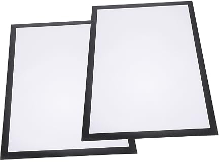 Magnetischer Fotorahmen 2 Satz aus Kunststoff Selbstklebend für Dokumente