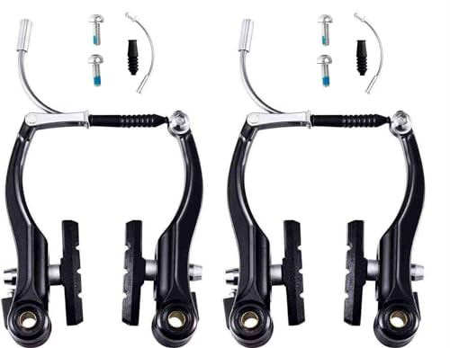 NM SELECT Bike V Brake 120mm Arm Set | Universal V Brake Front Rear Set Mountain Bike Brake Caliper Replacement for Most Bicycle, Road Bike, MTB, BMX