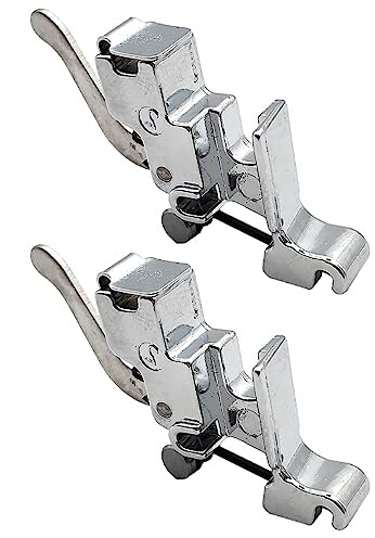 2 Stück, Snap On Shank Low Shank Adapter Nähfußhalter, Halterung für Nähmaschinen mit niedrigem Schaft, Universal Fit für Brother Singer Janome Toyota Kenmore