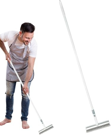 Cepillo para Suelos, Cepillo de fregado de terrazas - Depurador de Suelo versátil - Cepillo de Limpieza de Pisos de Vidrio Resistente, Limpiador de Ducha con Mango Largo para el hogar y los