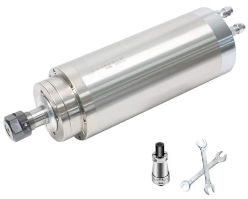 3.2KW 220V ER20 400HZ 100 * 265mm Water Cooled Spindle Motor Kit, 4 Bearings High Speed 24000RPM, for CNC Engraving Machine Wood Engraving Milling