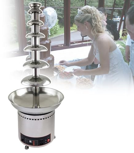 MáQuina De Fuente De Chocolate Profesional, Capacidad MáXima De 8 Kg, Calentamiento Sin Agua, Control De Temperatura Ajustable, Para Fiestas,7tiers-220V