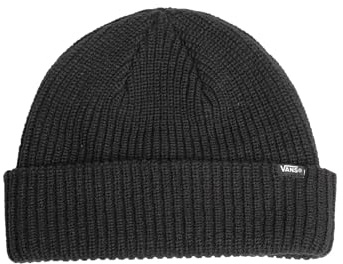 Vans Unisex Core Basic Cuff Beanie, Black, OS, Schwarz, Einheitsgröße