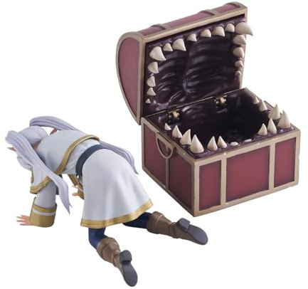 Jilijia Frieren Figura Statua Anime Treasure Chest Monster Frieren Action Figure PVC Cartoon Modello Collezionismo Desktop Decorazione 10cm