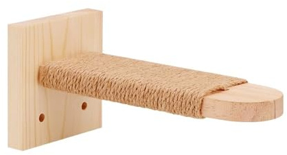 VRKRTVBLB Katzenwandtreppe aus Holz, Kletterleiter for Kätzchen mit Seil, Kratzbaum, Haustiermöbel for Katzen im Innenbereich(2 Pieces)