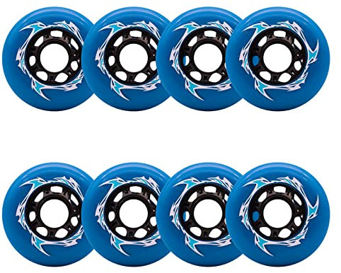 Inliner Skate Räder Indoor/Outdoor Rollschuh Räder 72mm 80mm PU Inline Skate Ersatz Rollen (8er Pack) für tägliches Training und Freizeit