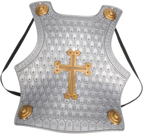 Didiseaon Bouclier en Plastique pour Garçon Et Filles Vintage Jeu De Rôle Garçon Fille Accessoire Costume Déguisement Casque Croix Romaine Taille