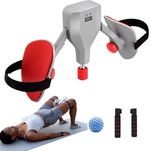 DAIDAILI Smart Clip Pelvic Floor Muscle Trainer for Women Kegel Trainer with 0-77LB Resistance & LCD Counter (Grey)