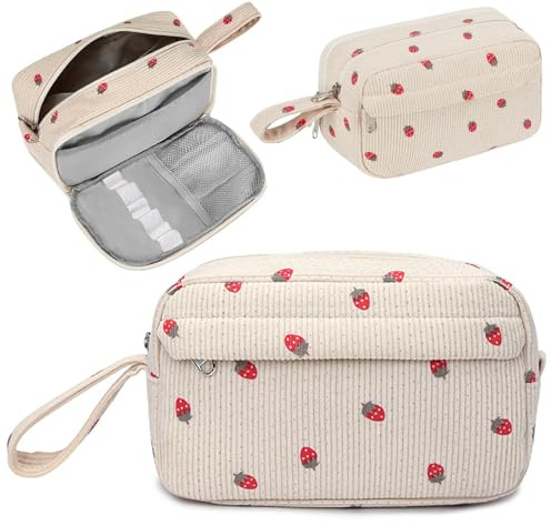 ZXTGBQ Astucci, Astuccio Grande Capacità, Astuccio Scuola, Trousse, Bustina Portatutto Donna, Pencil Case con Maniglia, Ufficio Trucco Borsa Astucci per Università Studente Donna Uomo