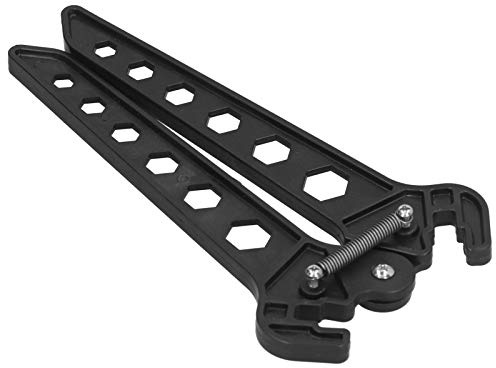 Tbest Bogenstütze, Bogenständer, Bogenhalter, Tragbar, Klappbar, Verstellbare Backen, ABS, Leicht, Federbelastet, Platzhalter für Bogenschießen-Zubehör Im Taschenformat