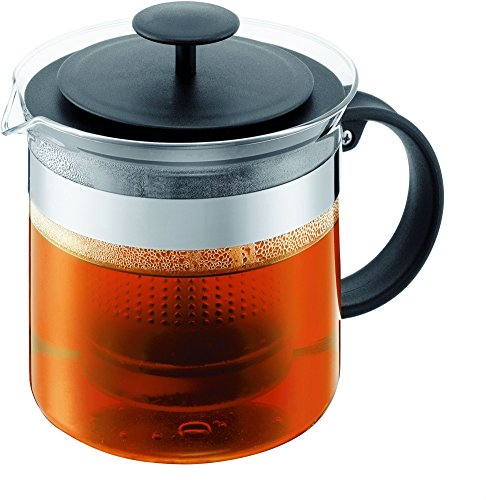 Bodum 1880-01 Teapress 1,5l schwarz Teapot Bistro Nouveau