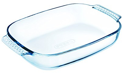 Pyrex 229B Teglia Rettangolare, Vetro, Trasparente, 26 x 17 x 5.5 cm