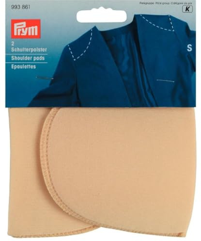 Prym 993861 - Schulterpolster Halbmond PA S haut, Schwarz