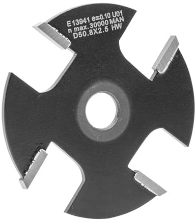 ENT 13941 Scheibennutfräser HW, Schaft (S) 8 mm, Durchmesser (D) 50,8 mm, NL 2,5 mm, Z4