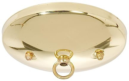 B&P Lamp® 5 Inch Modern Shallow Ceiling Light Canopy Plate Kit (Brass)