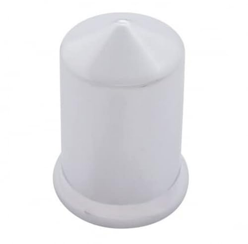 UNITED PACIFIC 10011 Wheel Lug Nut Cover Set, 1.5 x 3, Chrome, Plastic, Pointed, Push-On Style