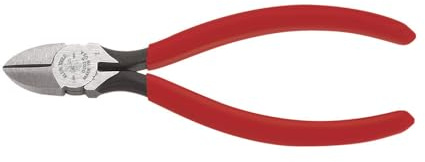 Klein Tools D202-6 Pliers, Diagonal Cutting Pliers with Tapered Nose, Induction Hardened Knives and Hot Riveted Joint, 6-Inch