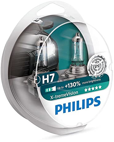 Philips automotive lighting 12972XV+S2 XtremeVision 130 Prozent Scheinwerferlampe H7 Autolampen Halogen Glühlampe, 2 Stück, Twin box