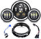 SKUNTUGUANG 7 Zoll Schwarz Harley Daymaker LED Scheinwerfer + 2x 4-1/2 Nebelscheinwerfer Passing Lampen für Harley Davidson Road King Motorrad (1 satz)