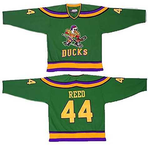 Yajun Fulton Reed #44 Mighty Ducks Film Eishockey Trikots Jersey NHL Herren Sweatshirts Atmungsaktiv T-Shirt Bekleidung,3XL